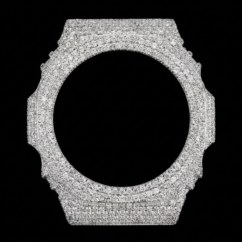 Classic Iced-Out G-Shock 2100 Bezel